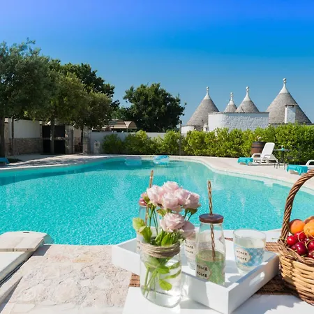 빌라 Trulli Albapetra - Authentic Trulli With Private Pool And Panoramic View 로코로톤도